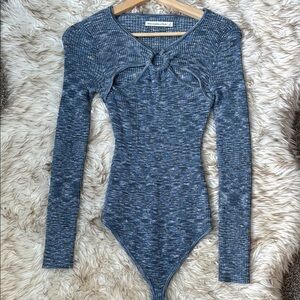 NWOT Blue Long Sleeve Sweater Bodysuit